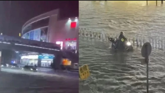 廣東暴雨：街頭積水市民騎車如渡河 擎川提醒你出行需注意這幾點